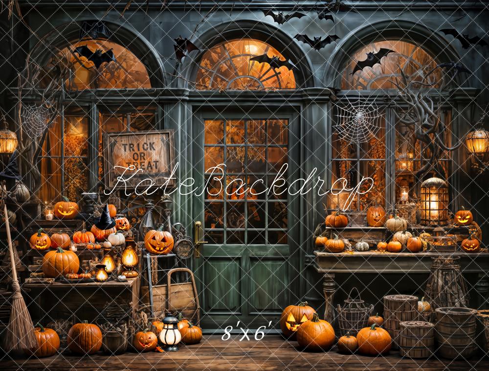 Kate Halloween Spooky Pumpkin Store Backdrop Designed by Emetselch - Image 5
