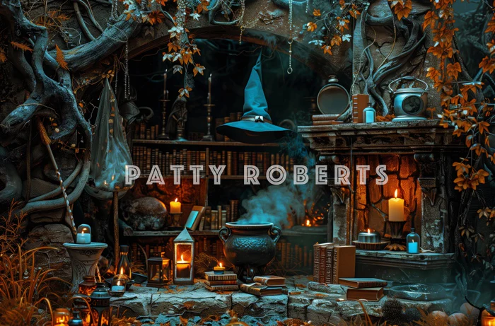 Kate Halloween Witch Cave Backdrop Designed by Patty Robert - Image 4