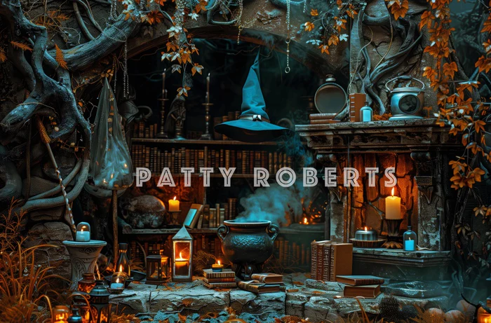 Kate Halloween Witch Cave Backdrop Designed by Patty Robert - Image 5