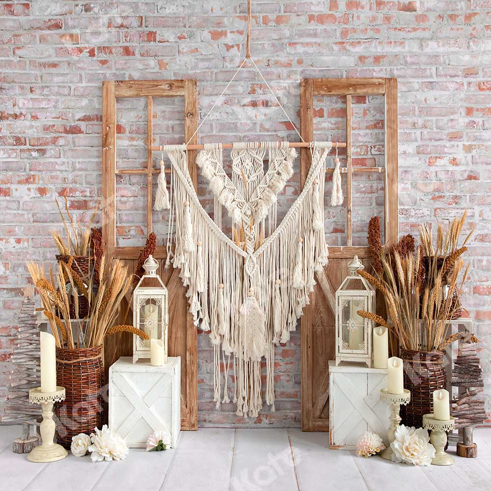 Kate Harvest Wheat Boho Rustic Backdrop Designed by Emetselch - Image 3