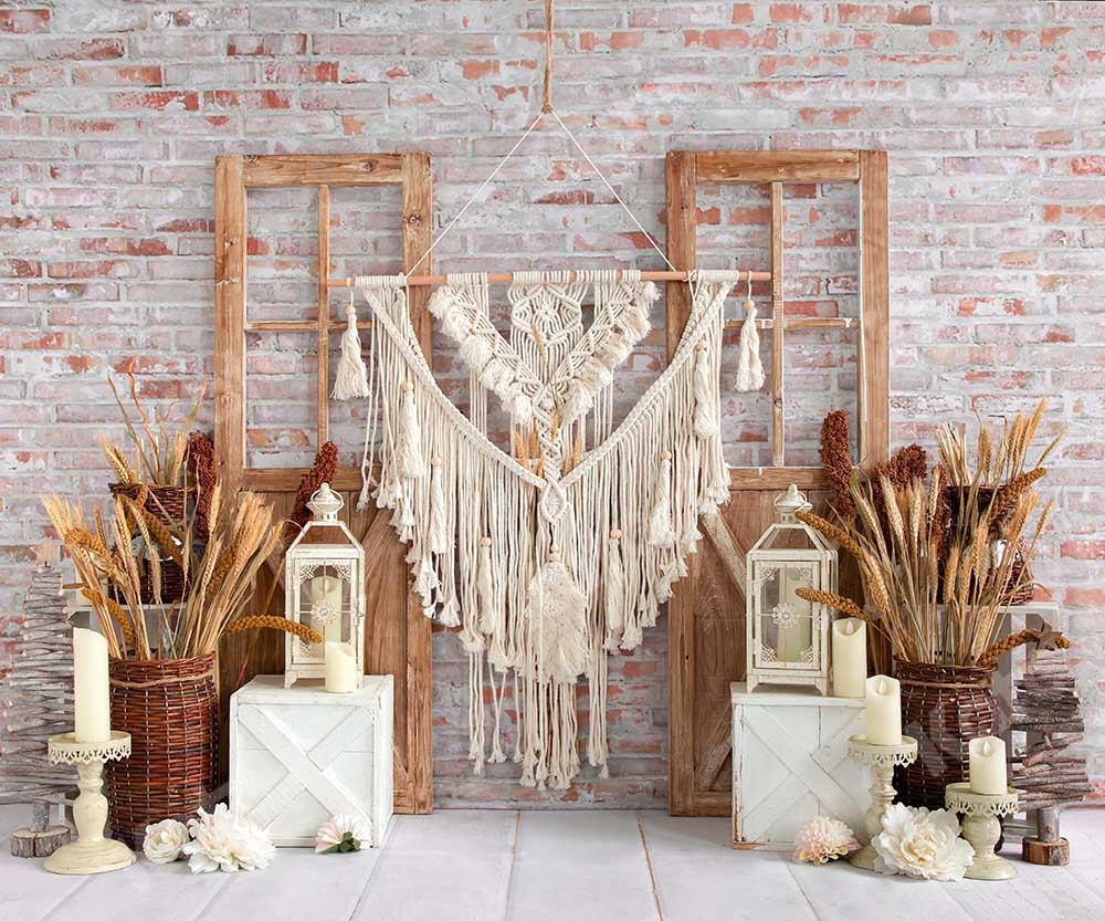 Kate Harvest Wheat Boho Rustic Backdrop Designed by Emetselch - Image 4