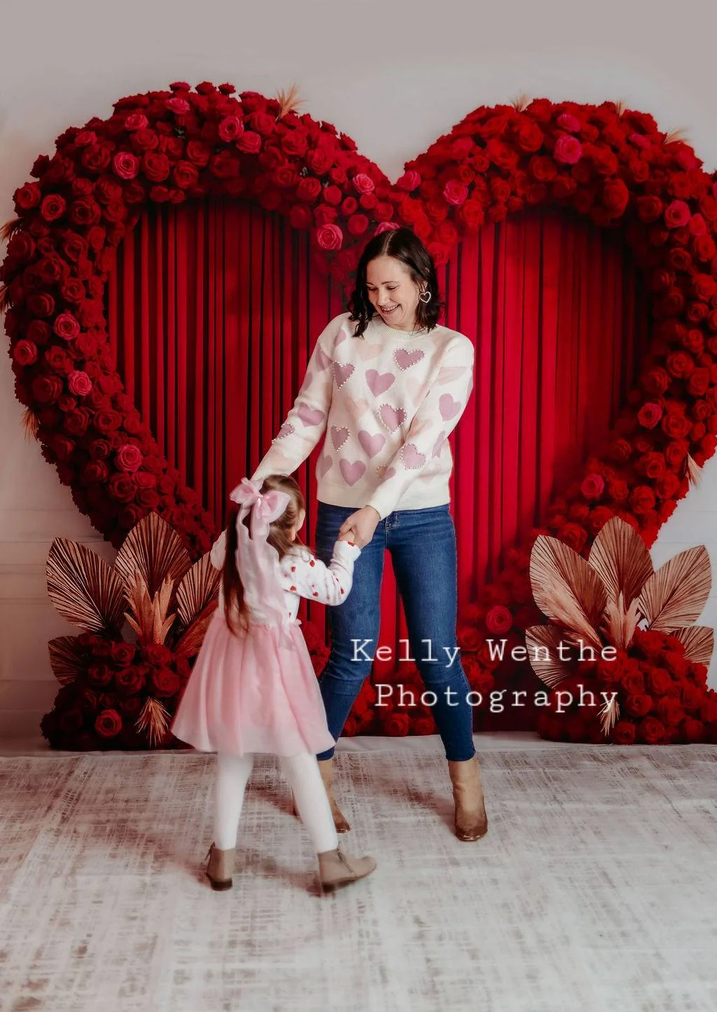 Kate Valentine Heart Arch Red Roses Backdrop Designed by Mini MakeBelieve - Image 3