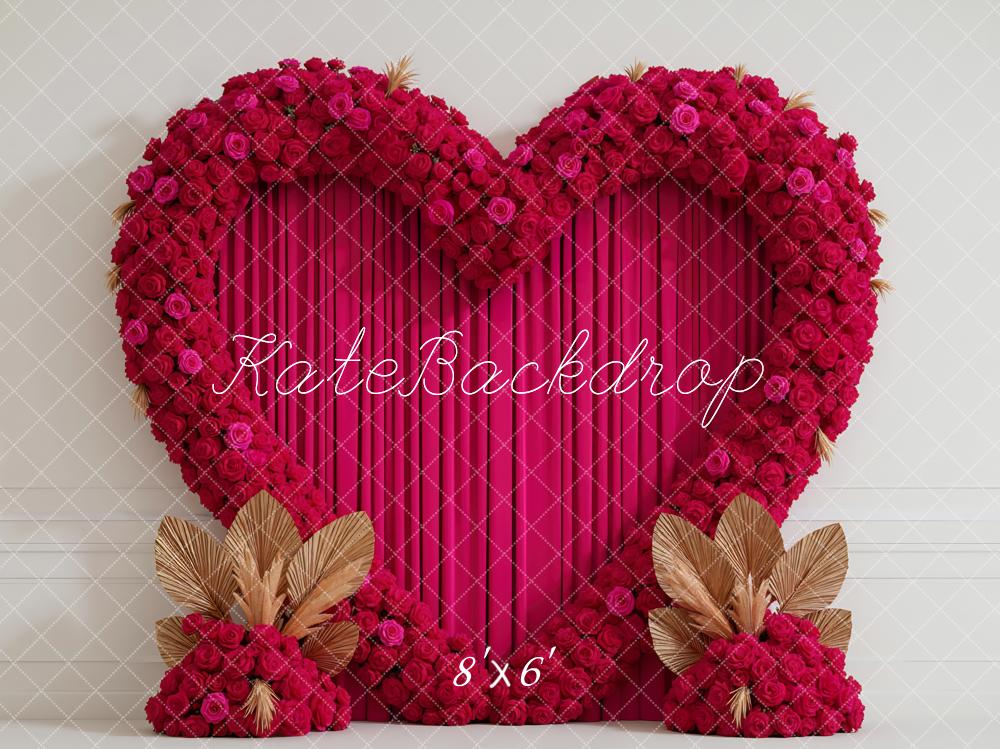 Kate Valentine Heart Arch Red Roses Backdrop Designed by Mini MakeBelieve - Image 5