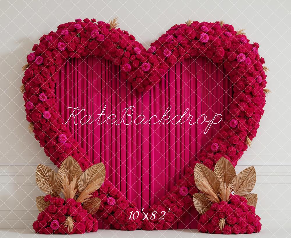 Kate Valentine Heart Arch Red Roses Backdrop Designed by Mini MakeBelieve - Image 8