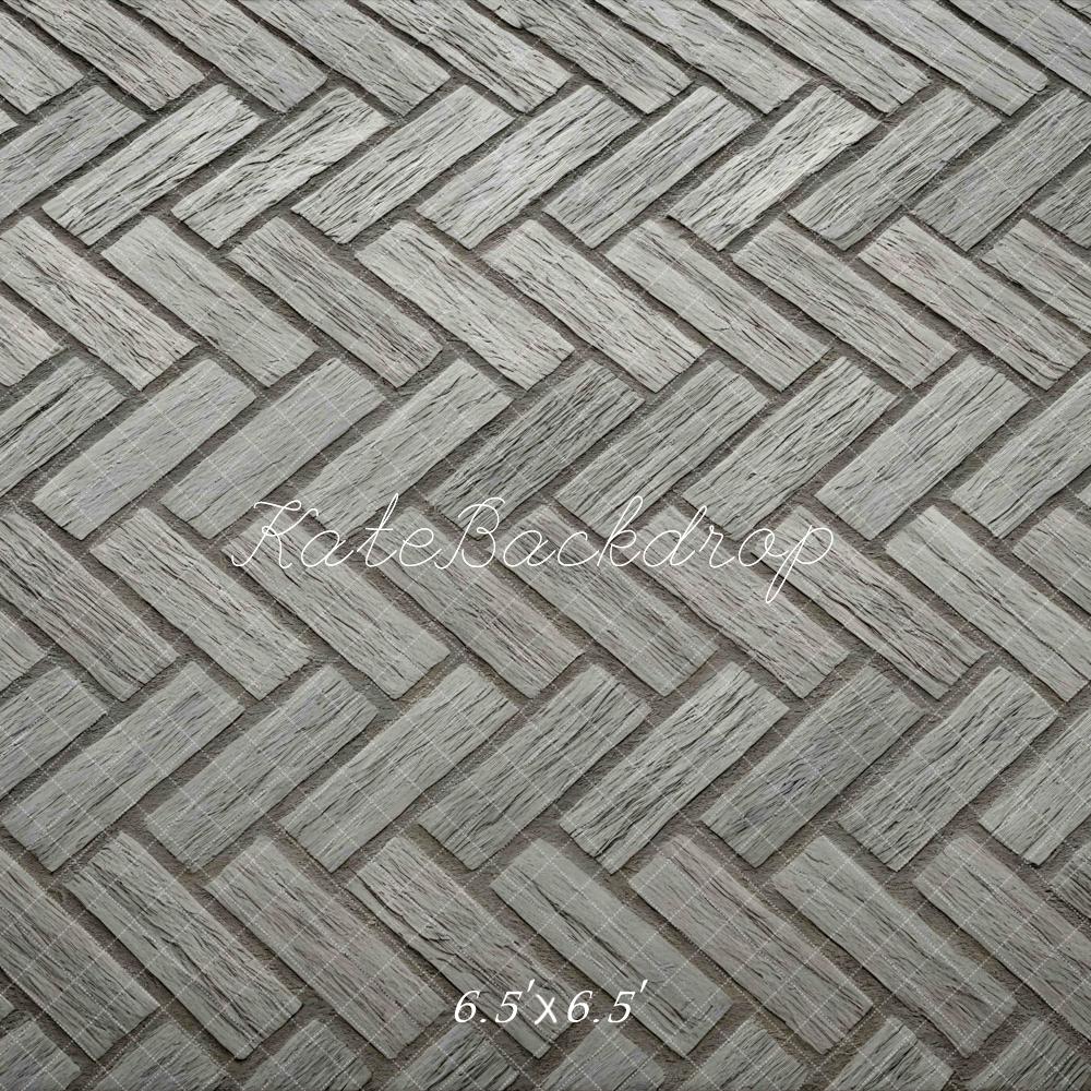 Kate Herringbone Grey Wood Backdrop Designed by Mini MakeBelieve - Image 2