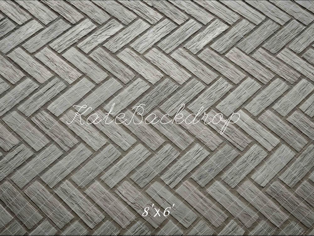 Kate Herringbone Grey Wood Backdrop Designed by Mini MakeBelieve - Image 3