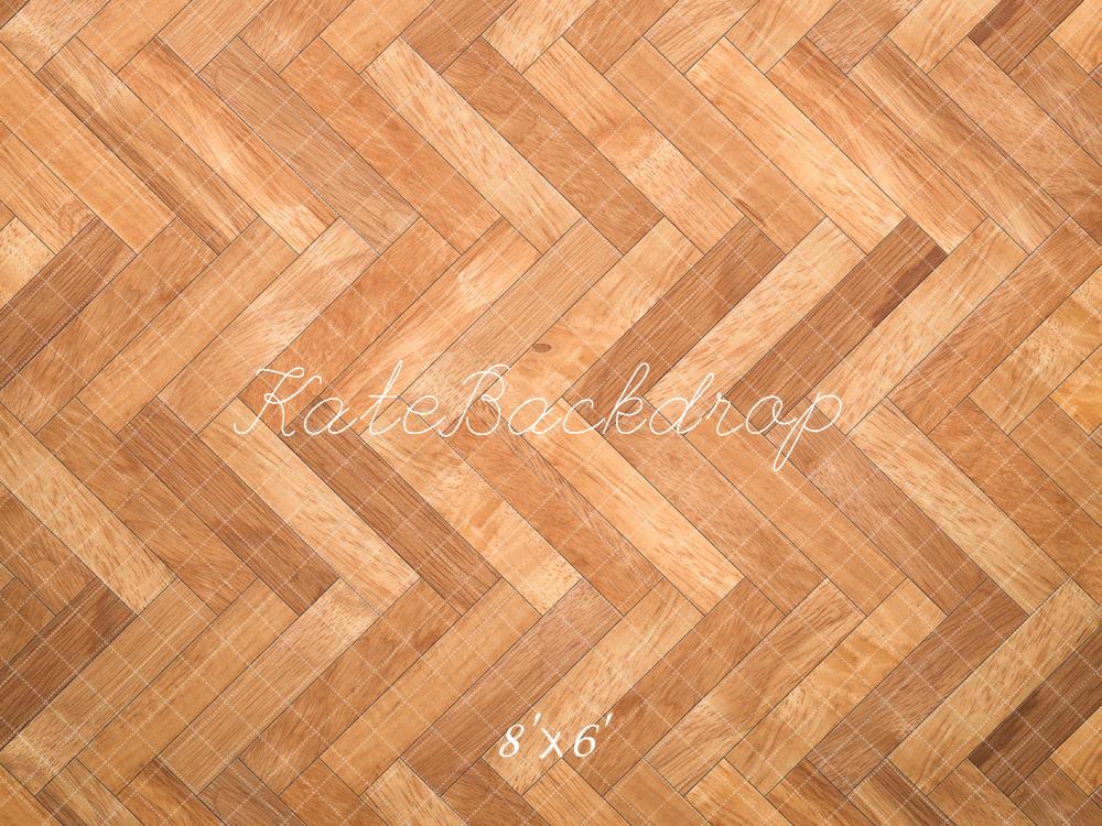 Kate Herringbone Pattern Wooden Floor Backdrop Designed by Kate Image - Image 3