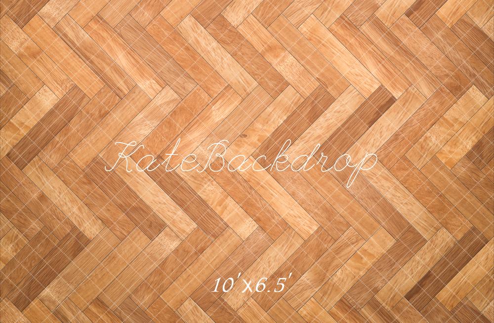 Kate Herringbone Pattern Wooden Floor Backdrop Designed by Kate Image - Image 4