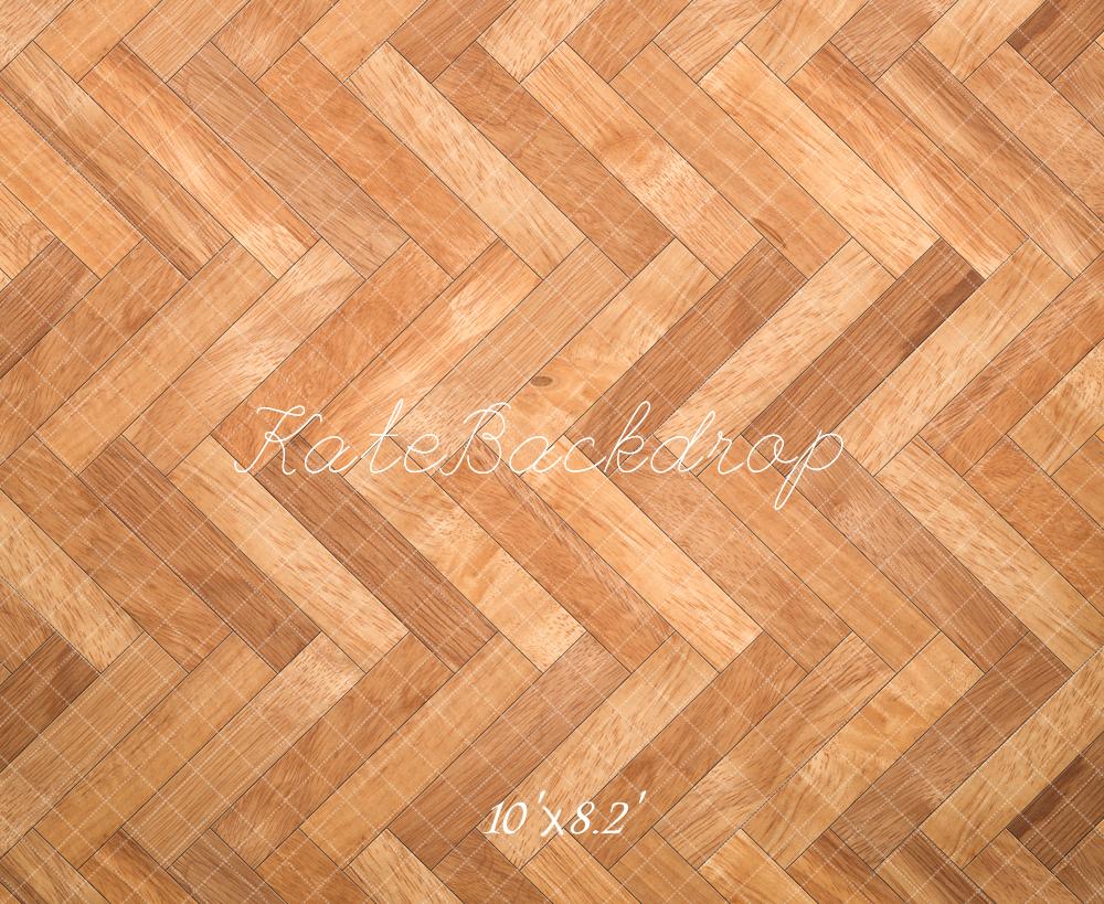 Kate Herringbone Pattern Wooden Floor Backdrop Designed by Kate Image - Image 5