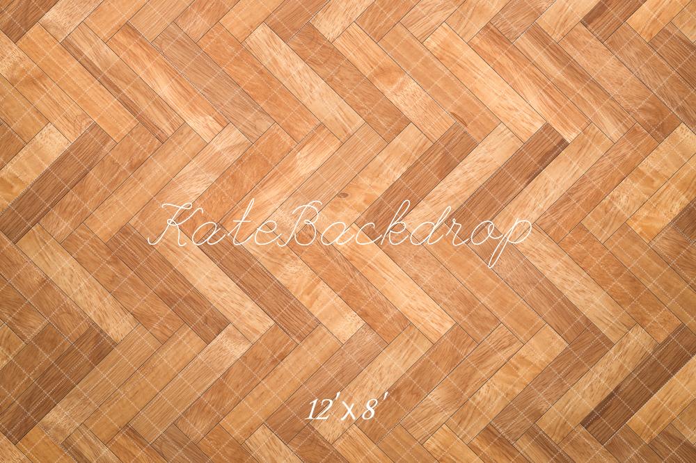 Kate Herringbone Pattern Wooden Floor Backdrop Designed by Kate Image - Image 7
