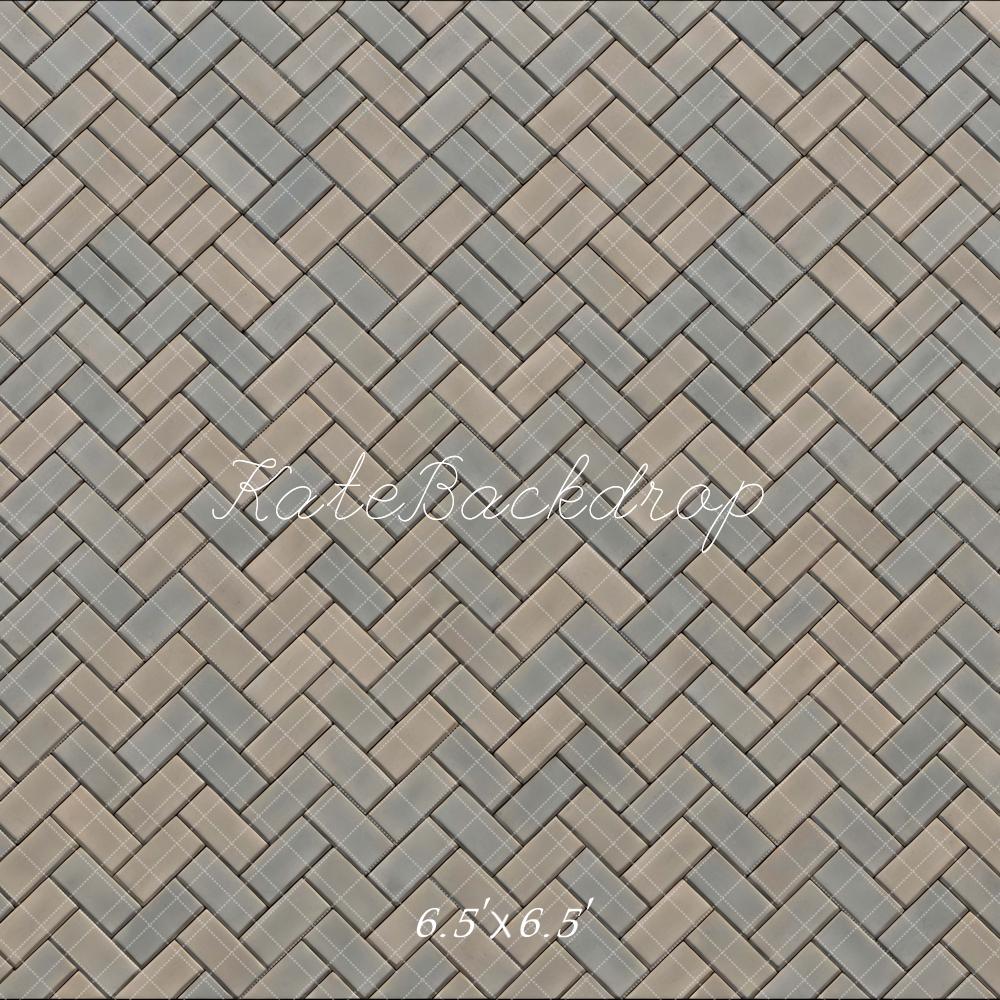 Kate Herringbone Tile Pattern Backdrop Designed by Mini MakeBelieve - Image 2