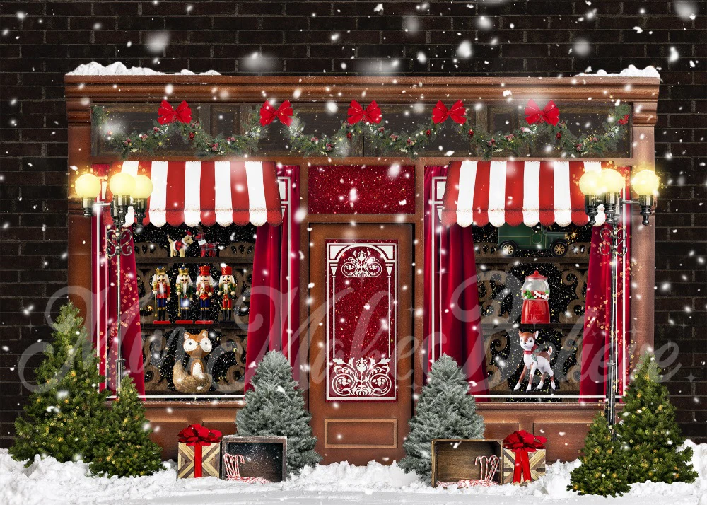 Kate Christmas Winter Candy Vintage Backdrop Designed by Mini MakeBelieve - Image 2