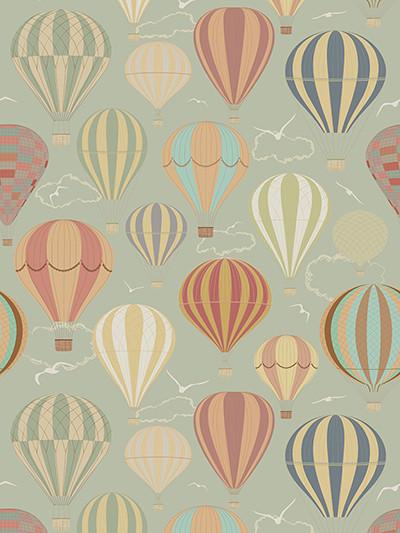 Kate Hot Air Balloon Pattern Background for Newborn Children Photography - Image 3