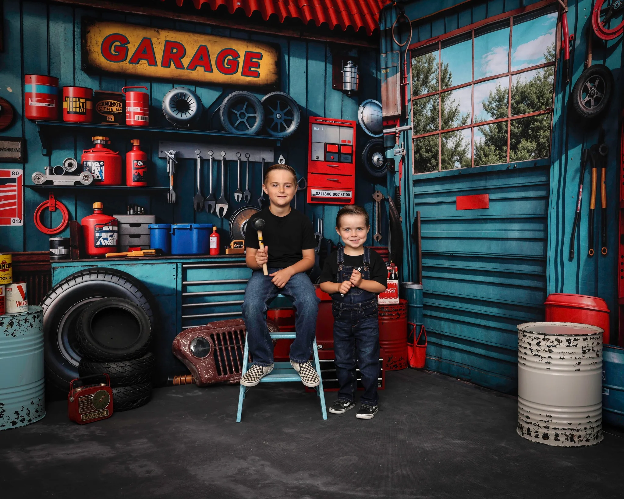 Kate Ink Blue Garage Tools Holder Room Set - Image 3