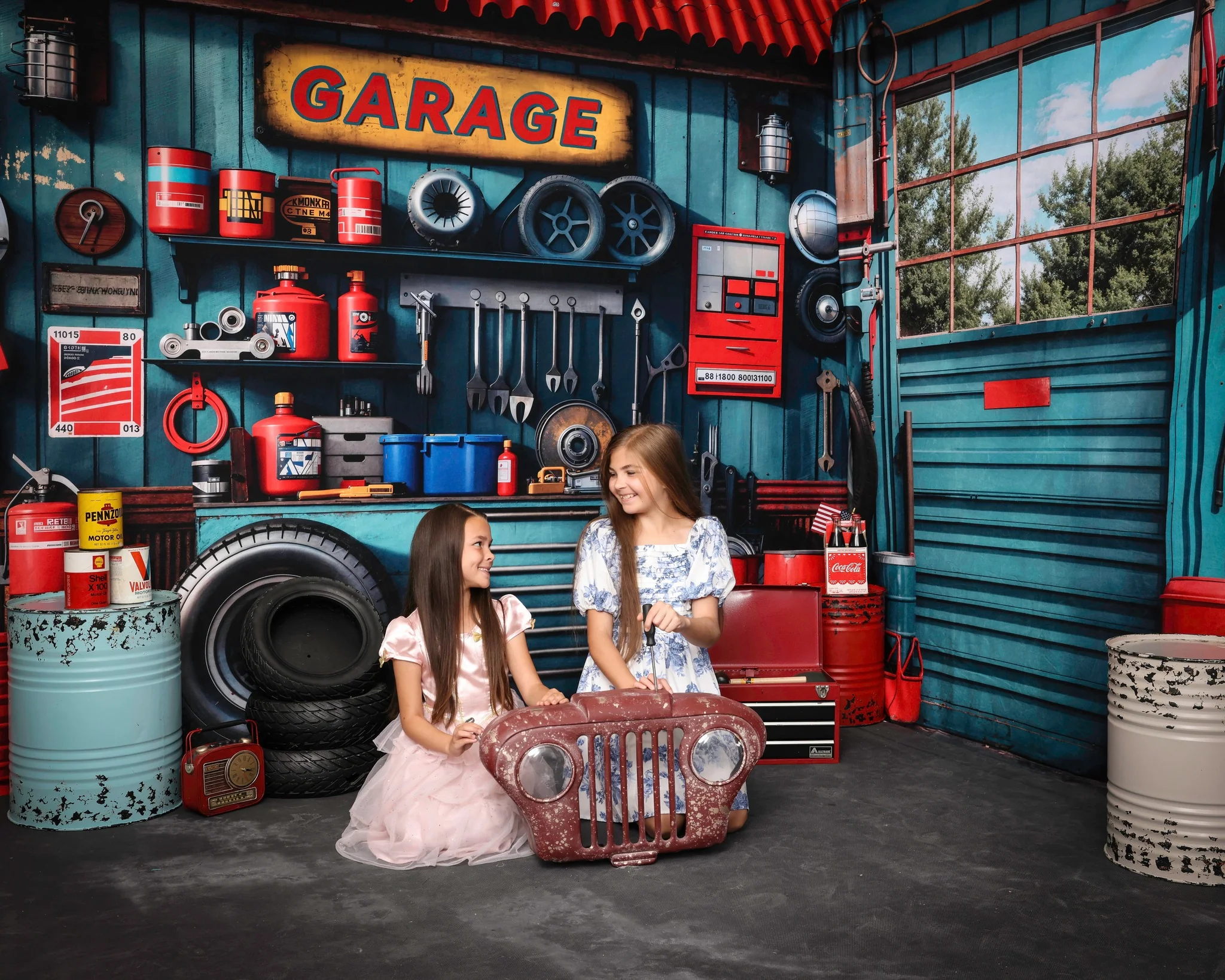Kate Ink Blue Garage Tools Holder Room Set - Image 4