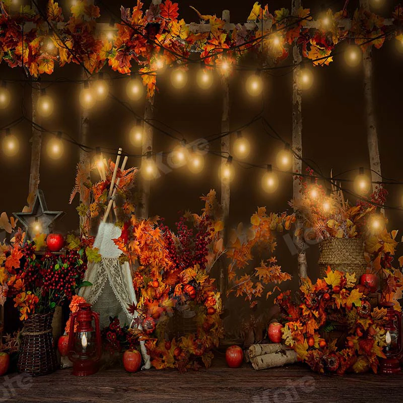 Kate Jungle Camping Autumn Tent Backdrop Designed by Emetselch - Image 2