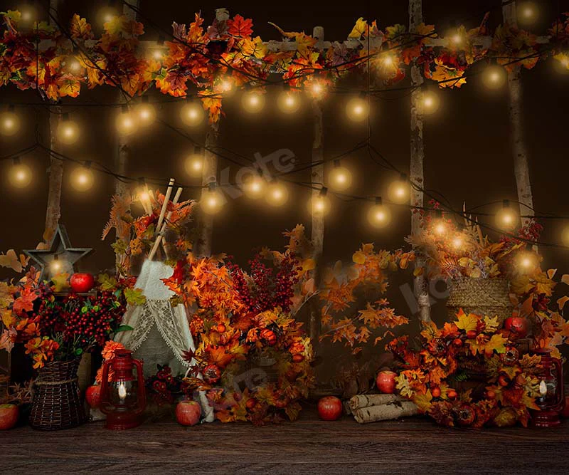 Kate Jungle Camping Autumn Tent Backdrop Designed by Emetselch - Image 3