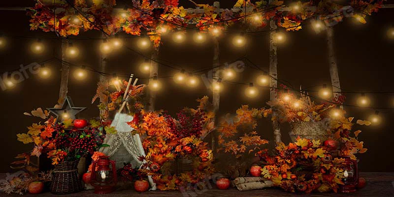 Kate Jungle Camping Autumn Tent Backdrop Designed by Emetselch - Image 4
