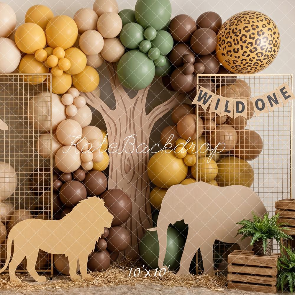 Kate Jungle Safari Animals Balloons Backdrop Designed by Patty Robert - Image 7
