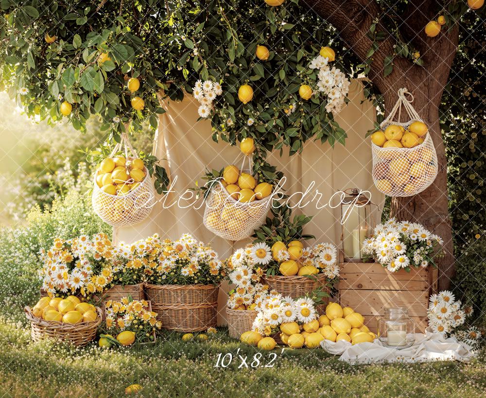 Kate Lemon Basket Daisy Garden Backdrop Designed by Emetselch - Image 6