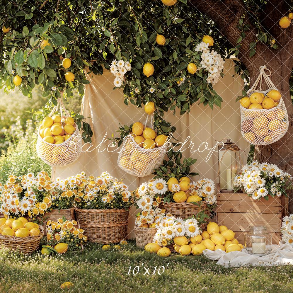 Kate Lemon Basket Daisy Garden Backdrop Designed by Emetselch - Image 7
