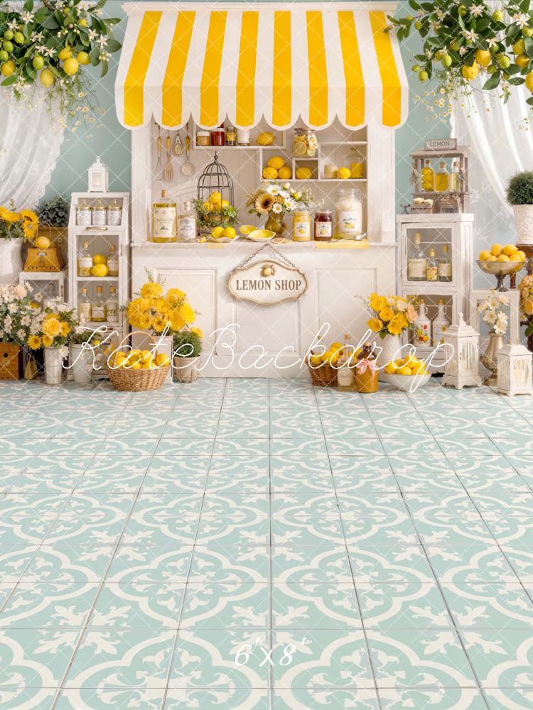 Kate Lemon Shop Tile Floor Backdrop Designed by Emetselch - Image 2