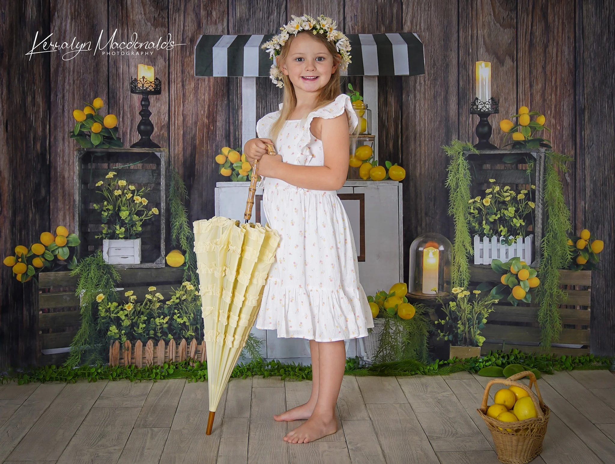 Kate Summer Lemon Stand Backdrop Designed by Jia Chan Photography