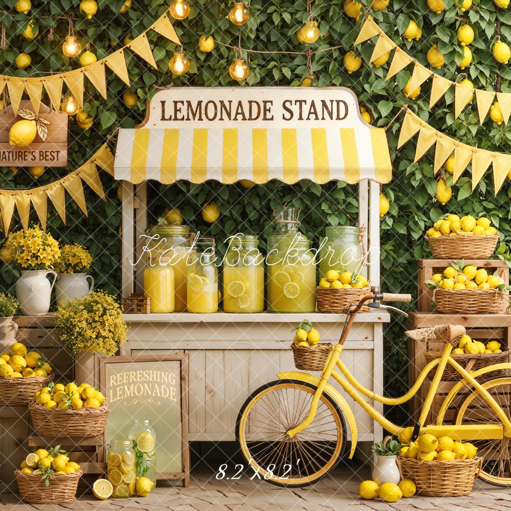 Kate Lemonade Stand Lemons Baskets Bicycle Backdrop Designed by Emetselch - Image 5