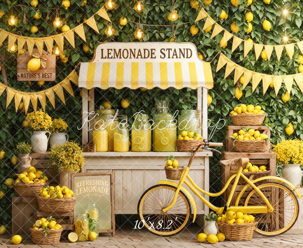 Kate Lemonade Stand Lemons Baskets Bicycle Backdrop Designed by Emetselch - Image 6