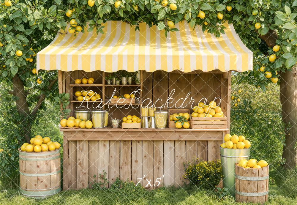 Kate Lemonade Stand Summer Wooden Stall Backdrop Designed by Emetselch - Image 2