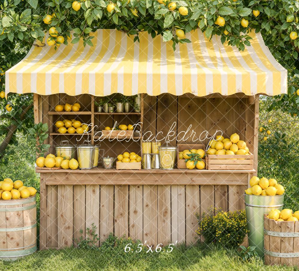 Kate Lemonade Stand Summer Wooden Stall Backdrop Designed by Emetselch - Image 5