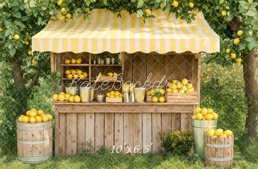 Kate Lemonade Stand Summer Wooden Stall Backdrop Designed by Emetselch - Image 7