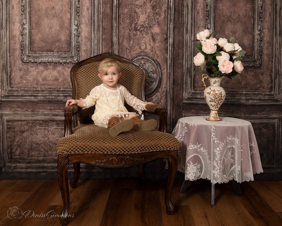 Kate Light Brown Retro Wall Backdrop Designed by Chain Photography - Image 3