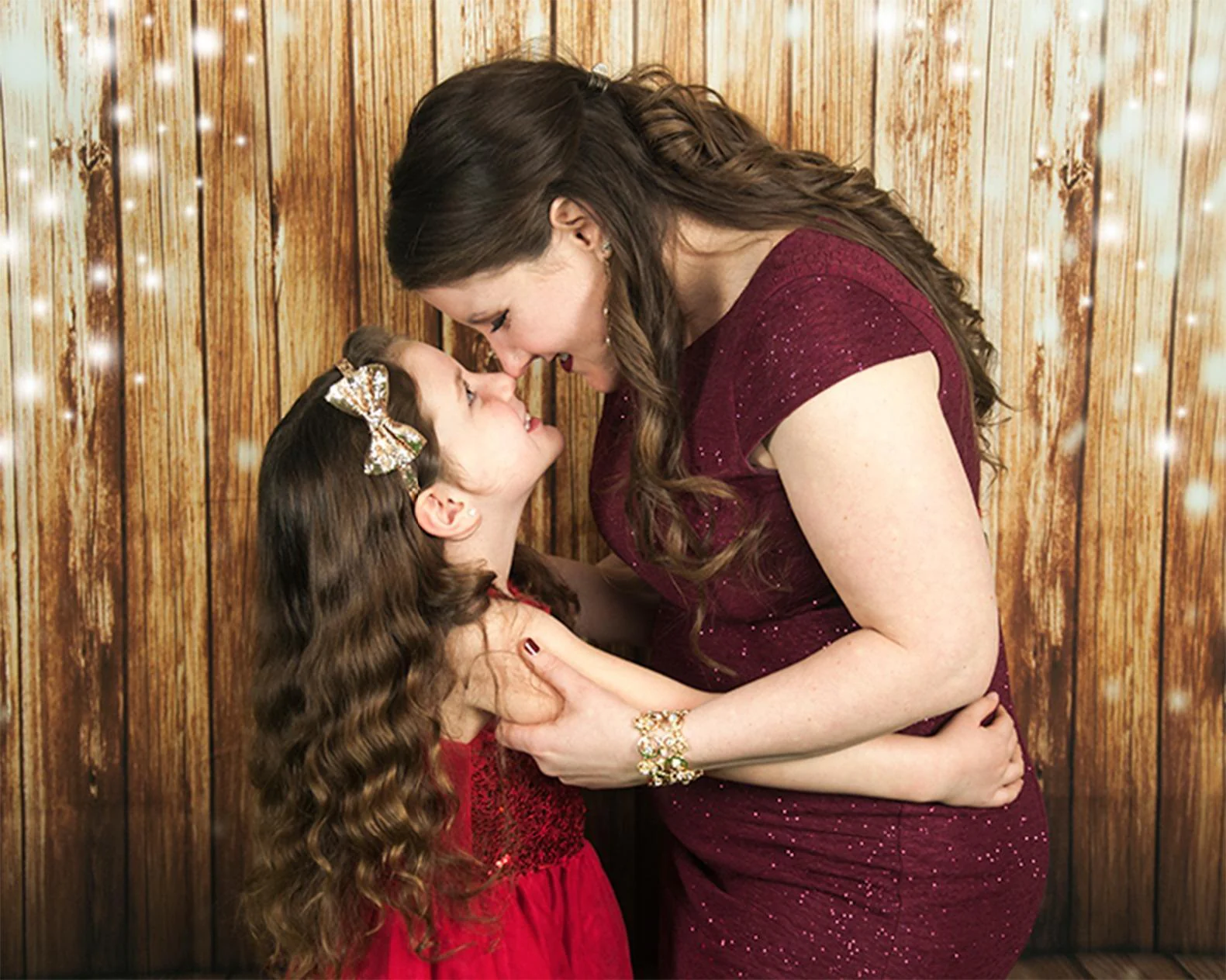 Kate Light Brown Woody Christmas Backdrop for Children Photography - Image 3
