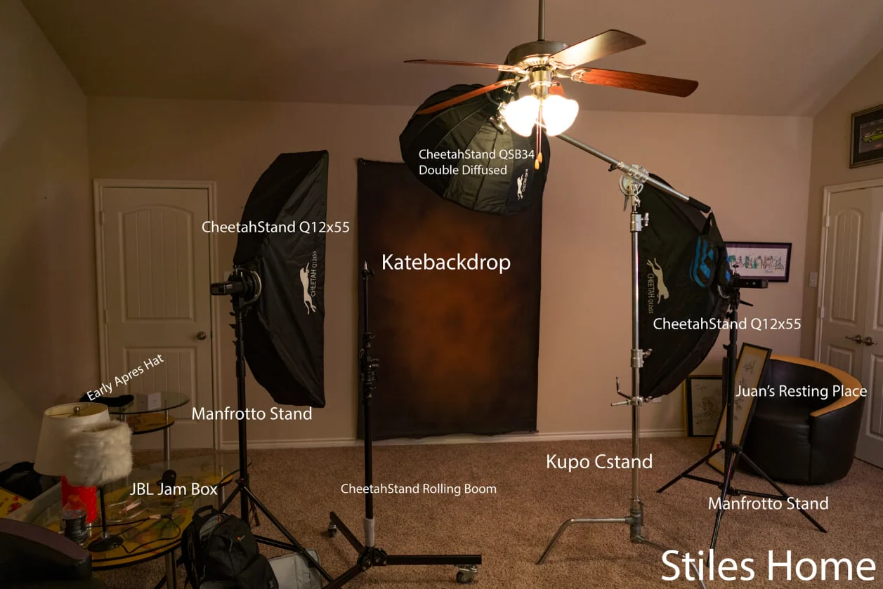 Kate Light Dark Black Brown Hand Painted Spray Painted Backdrops - Image 3