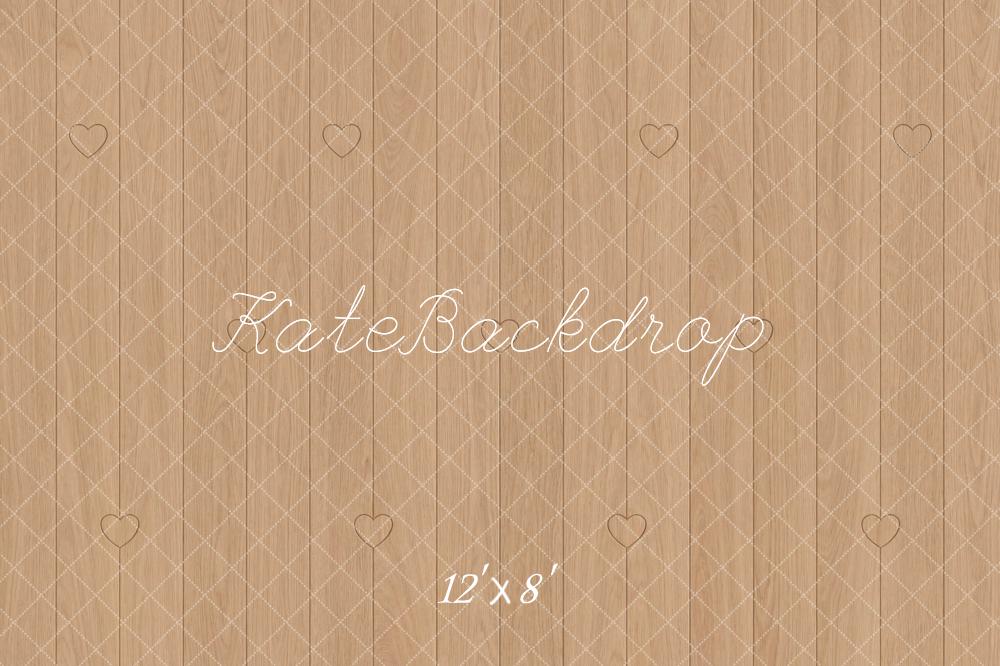 Kate Light Wood Pattern Diamonds Hearts Floor Backdrop Designed by Mini MakeBelieve - Image 8