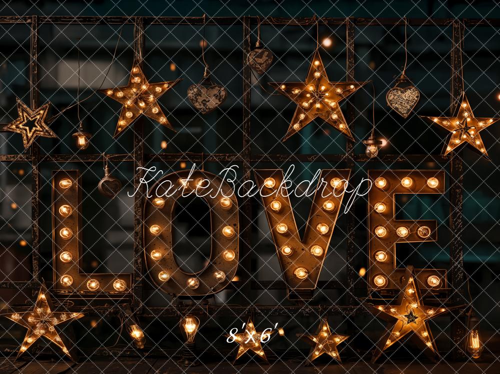 Kate Love Marquee Lights Stars Backdrop Designed by Emetselch - Image 3