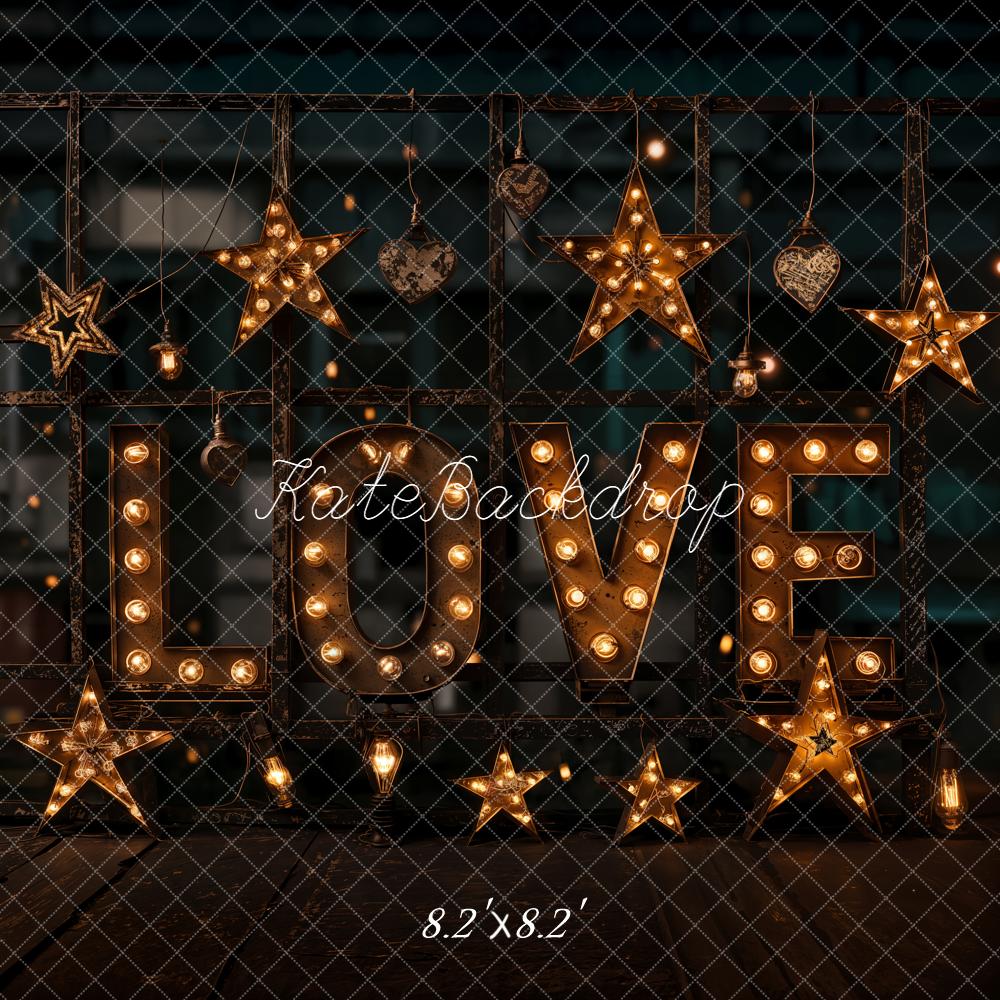 Kate Love Marquee Lights Stars Backdrop Designed by Emetselch - Image 5