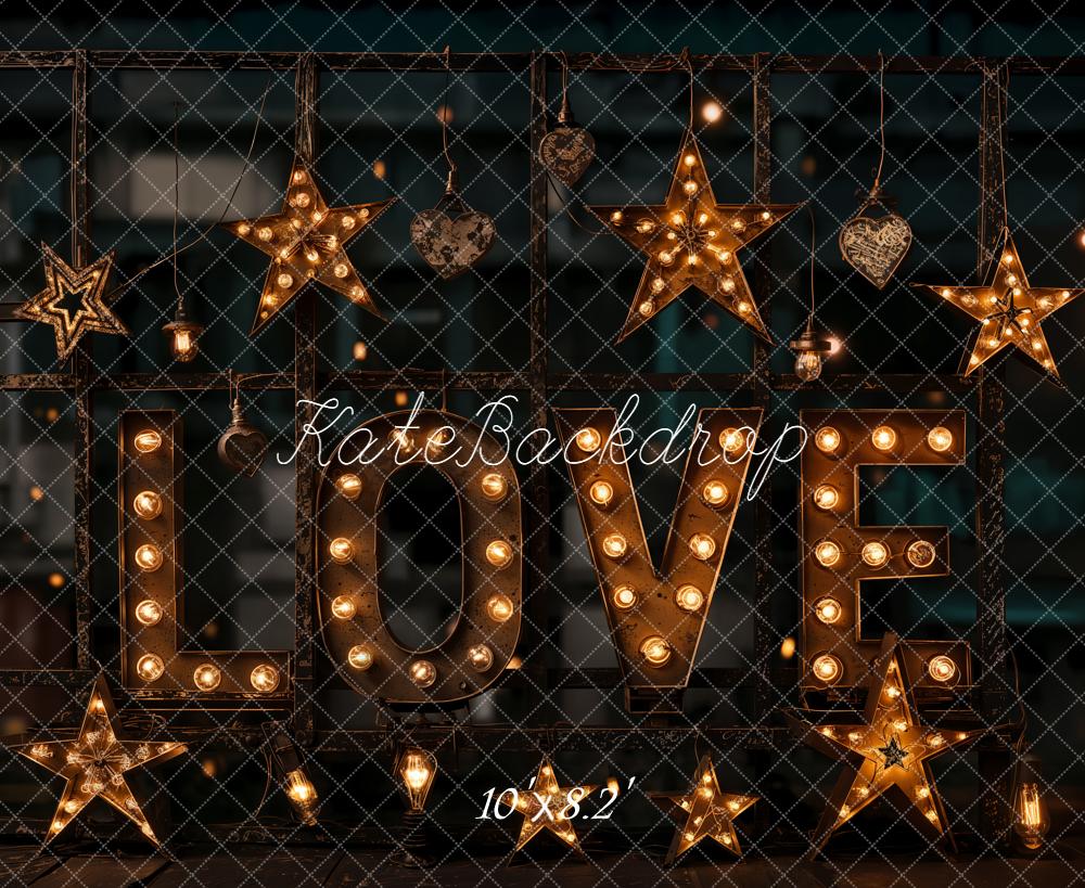 Kate Love Marquee Lights Stars Backdrop Designed by Emetselch - Image 6