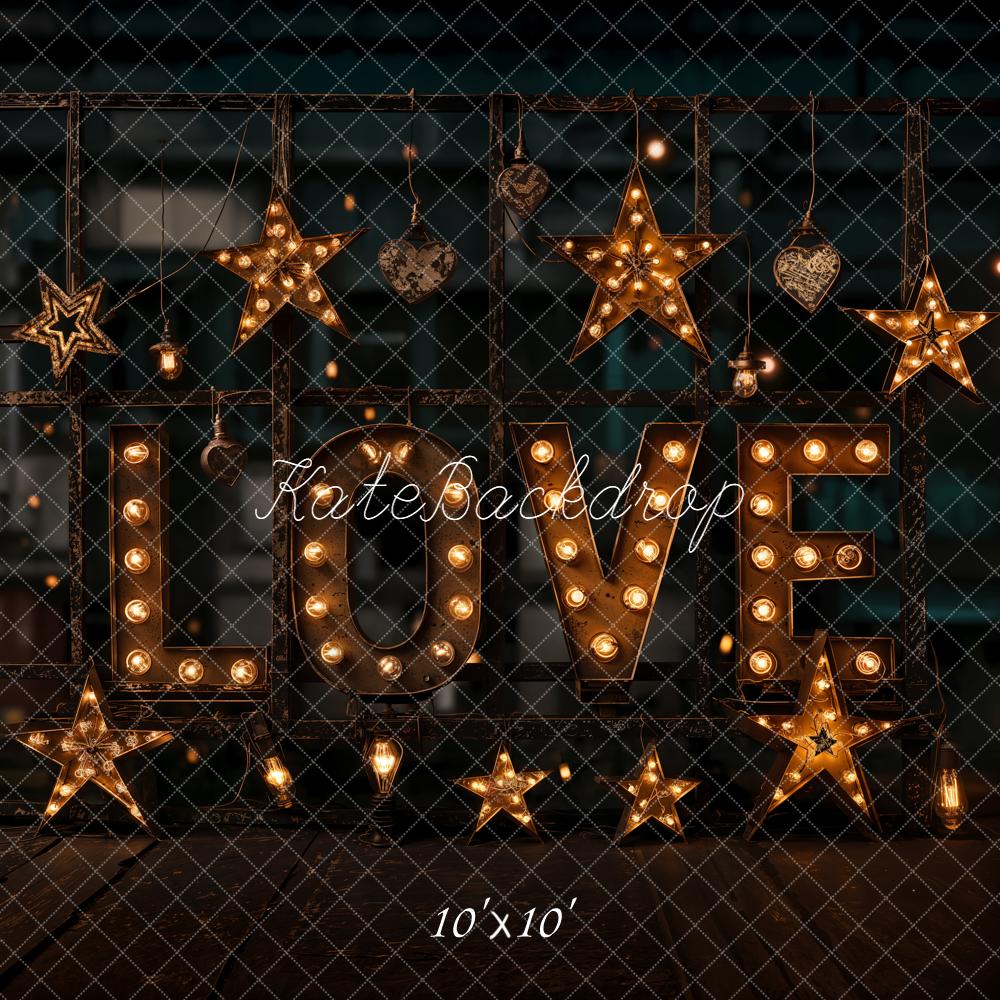 Kate Love Marquee Lights Stars Backdrop Designed by Emetselch - Image 7