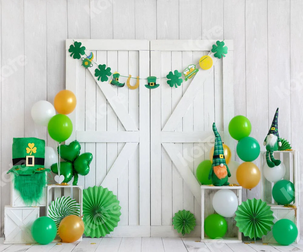 Kate Lucky St. Patrick's Day Green Backdrop Designed by Emetselch - Image 3