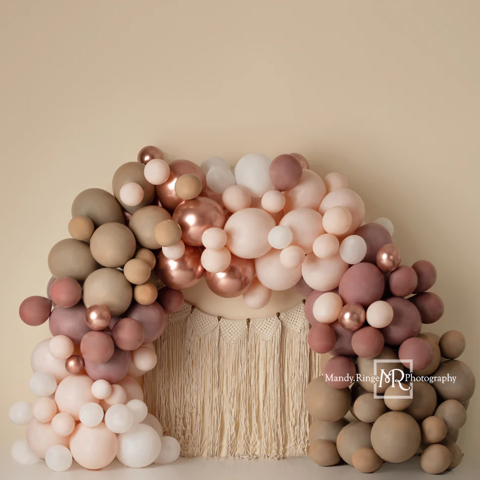 Kate Matte Balloon Arch Boho Macrame Backdrop Designed by Mandy Ringe Photography - Image 2