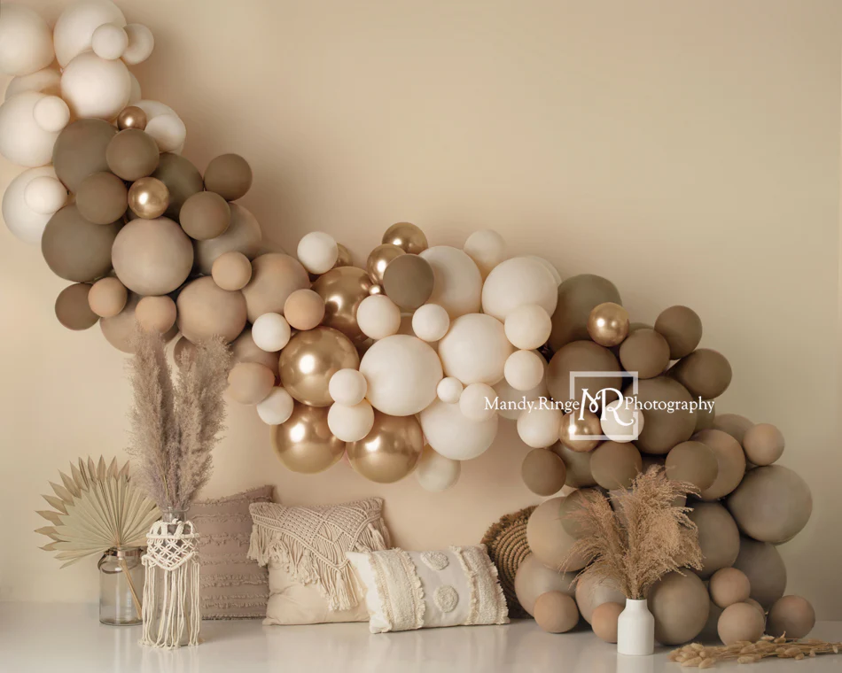 Kate Matte Boho Balloons Pillows Backdrop Designed by Mandy Ringe Photography - Image 4