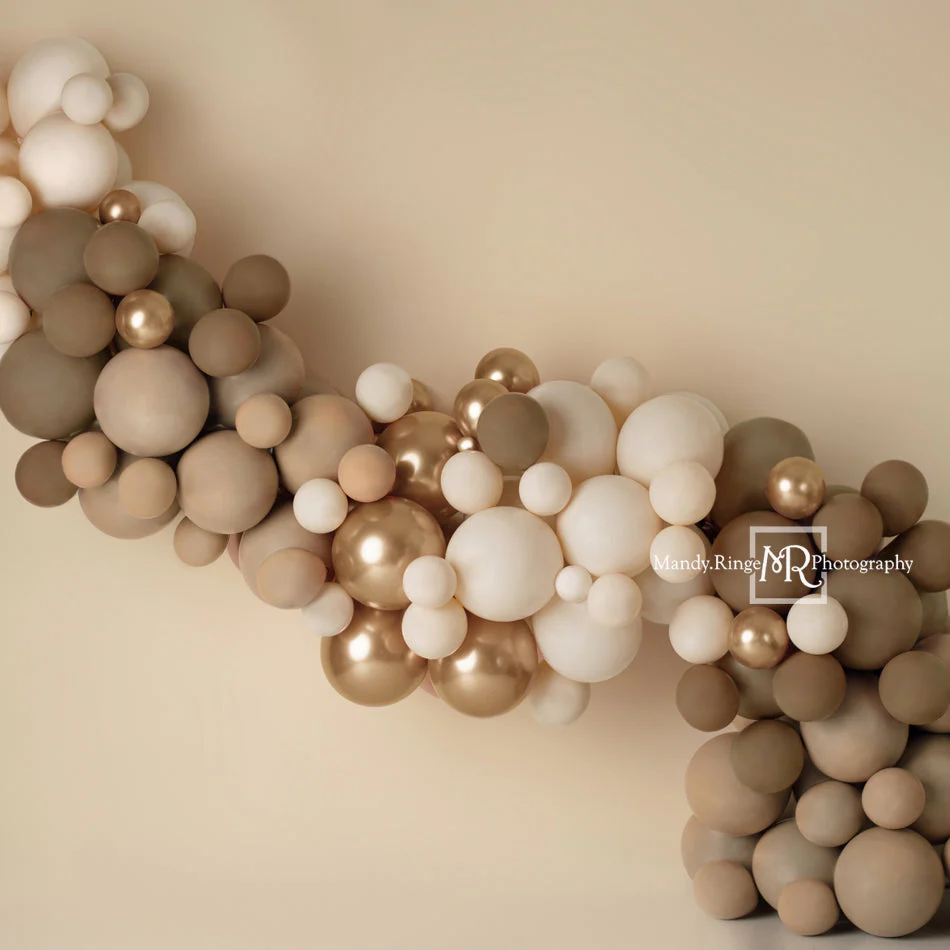 Kate Matte Brown Boho Balloon Garland Backdrop Designed by Mandy Ringe Photography - Image 2