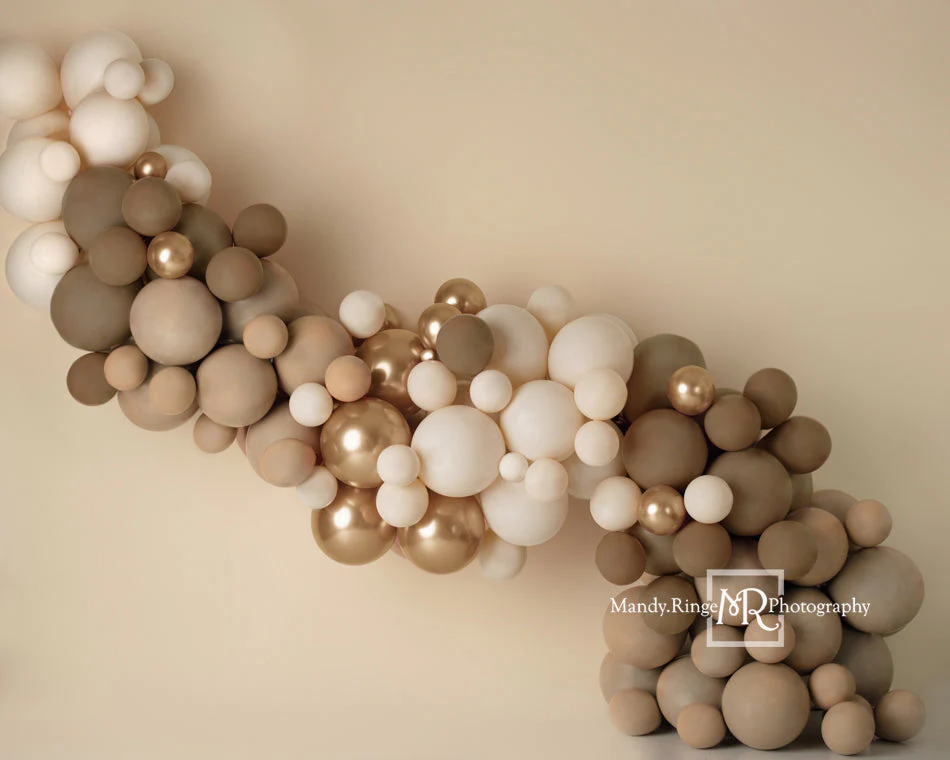 Kate Matte Brown Boho Balloon Garland Backdrop Designed by Mandy Ringe Photography - Image 3