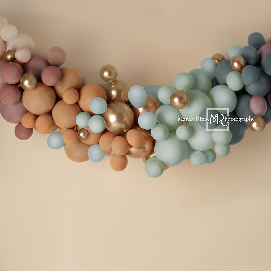 Kate Matte Rainbow Boho Balloon Backdrop Designed by Mandy Ringe Photography - Image 2