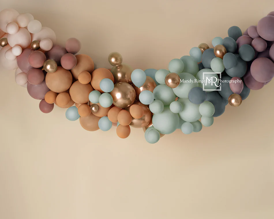 Kate Matte Rainbow Boho Balloon Backdrop Designed by Mandy Ringe Photography - Image 3