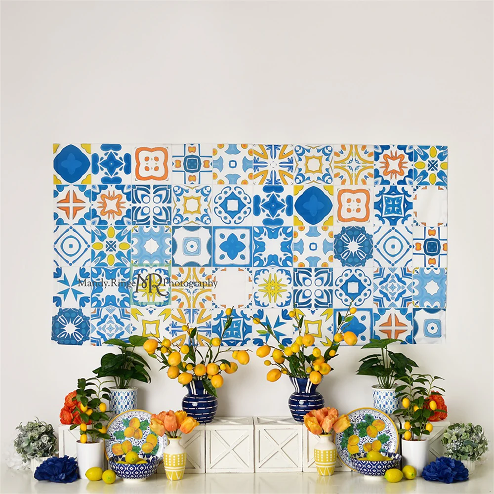 Kate Mediterranean Summer Backdrop Designed by Mandy Ringe Photography - Image 3