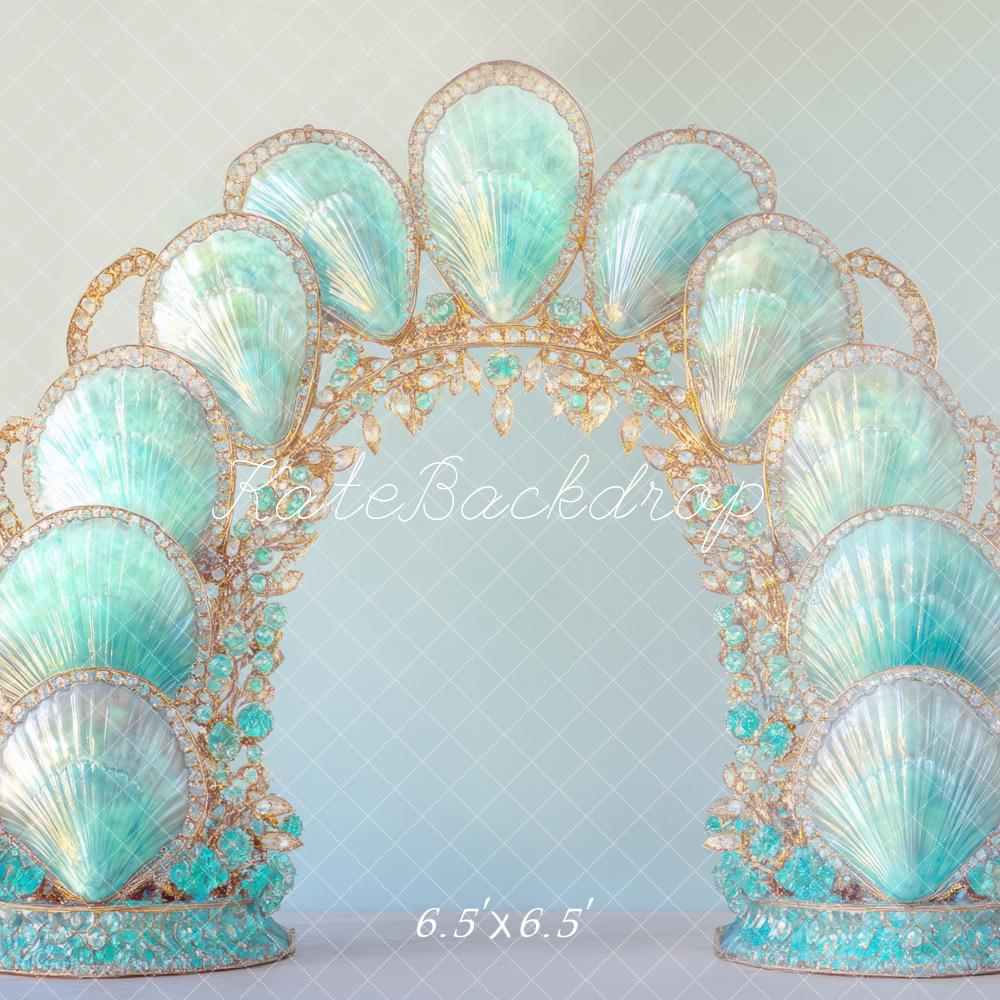 Kate Mermaid Blue Shell Arch Backdrop Designed by Mini MakeBelieve - Image 2