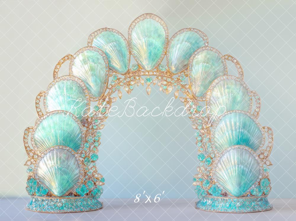 Kate Mermaid Blue Shell Arch Backdrop Designed by Mini MakeBelieve - Image 3